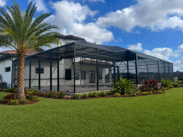 Panoramic view screen enclosures