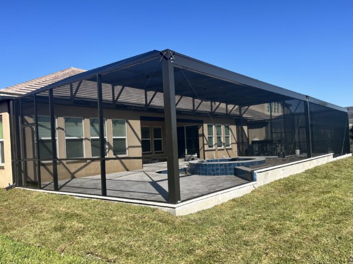 Panoramic view screen enclosures