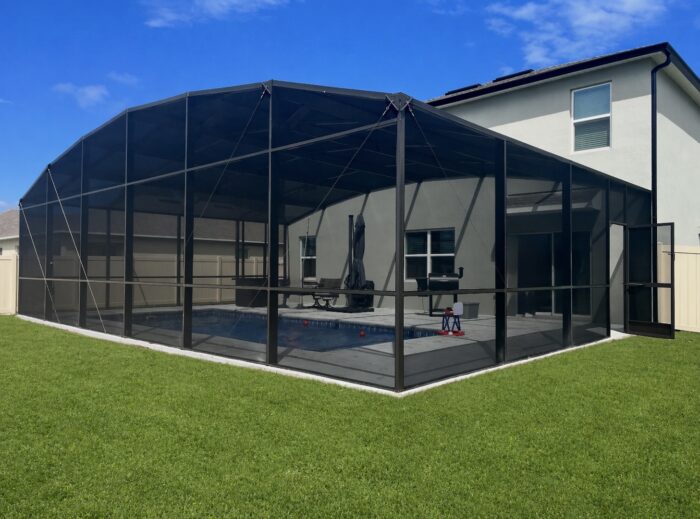 Pool screen enclosure